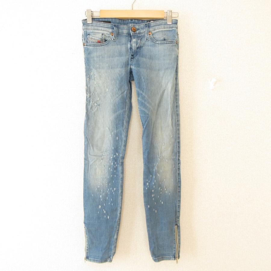 DIESEL（ディーゼル） 美品 skinzee low zip ストレッチ ダメージ加工 
