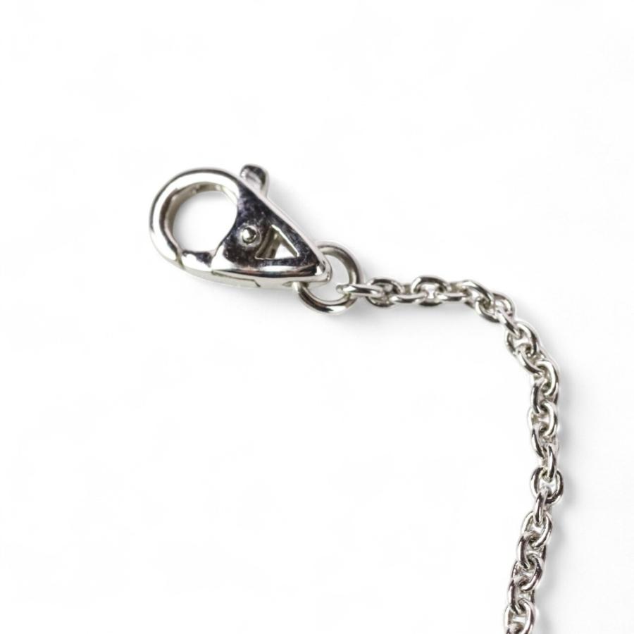 新品同様 Asprey アスプレイ 750 K18WG ホワイトゴールド ピンクトルマリン ダイヤモンド スクエアネックレス ペンダント ピンク 41cm レディース 古着 中古_6