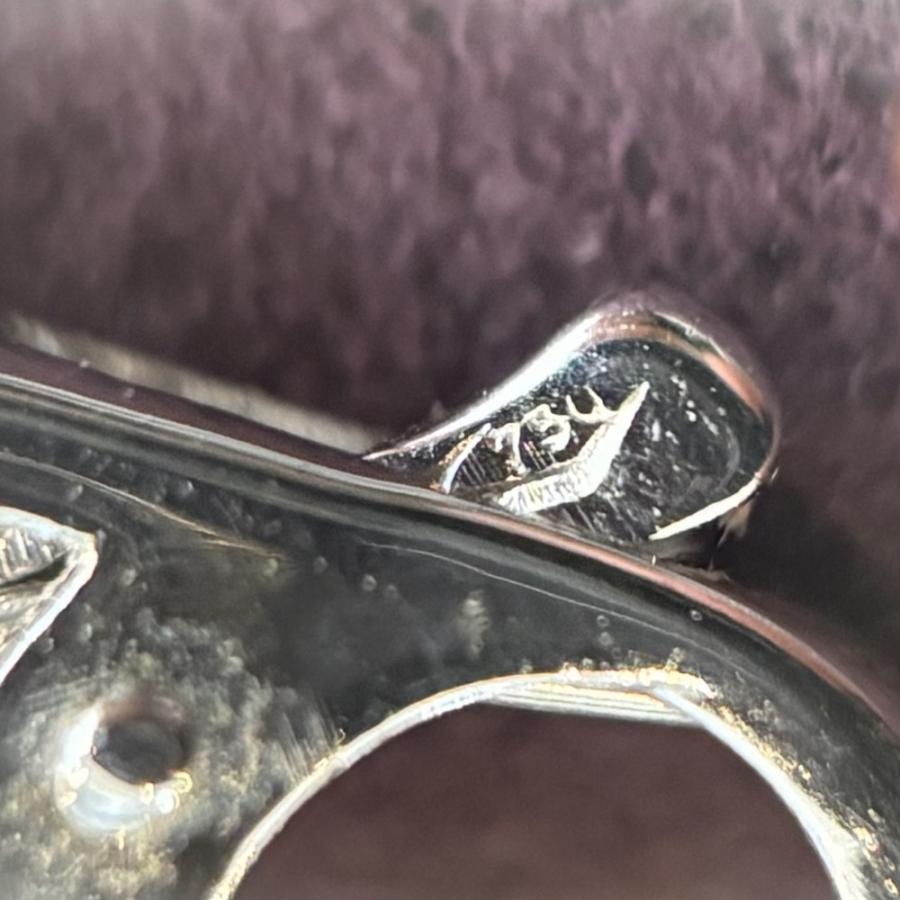 新品同様 Asprey アスプレイ 750 K18WG ホワイトゴールド ピンク
