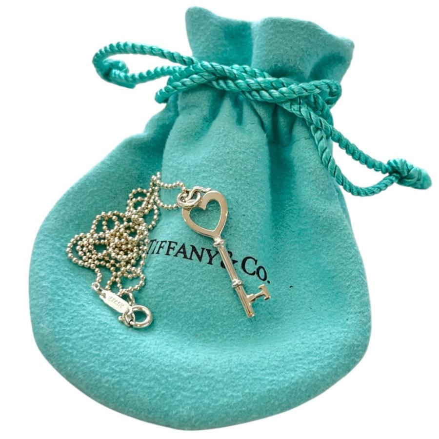 TIFFANY&Co. 美品 Tiffany&Co ティファニー ボールチェーン ハートキー 
