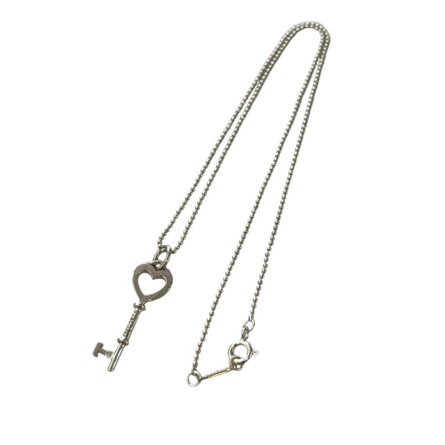 TIFFANY&Co. 美品 Tiffany&Co ティファニー ボールチェーン ハートキー 