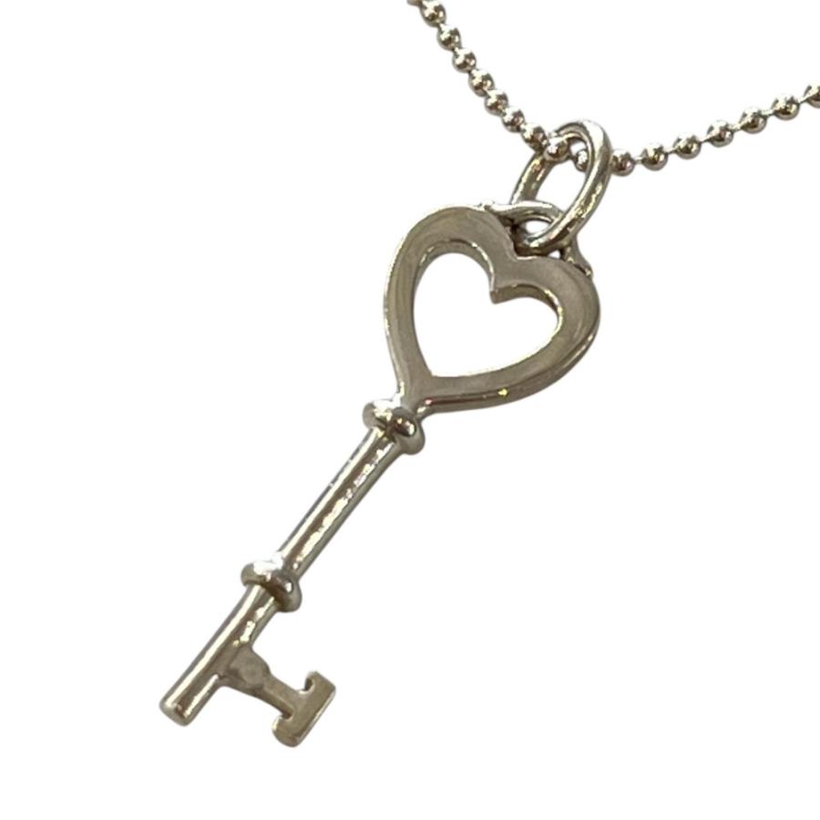 TIFFANY&Co. 美品 Tiffany&Co ティファニー ボールチェーン ハートキー 