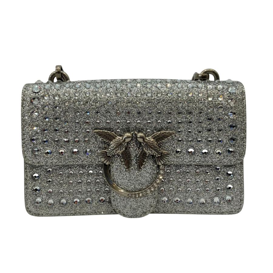 PINKO（ピンコ） 美品 ラインストーン 鳥バックル ショルダー
