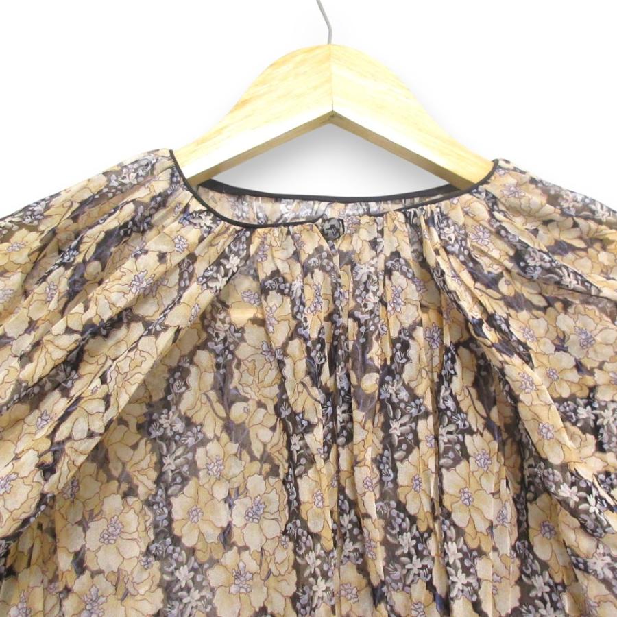 DRAWER 美品 22AW ドゥロワー シルク100％ フラワープリント