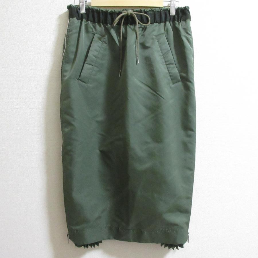 sacai MA-1 スカート　SCW-003 Sacai】【MA-1 Skirt】【日本製】【ボトムス】サカイ『サイドプリーツ