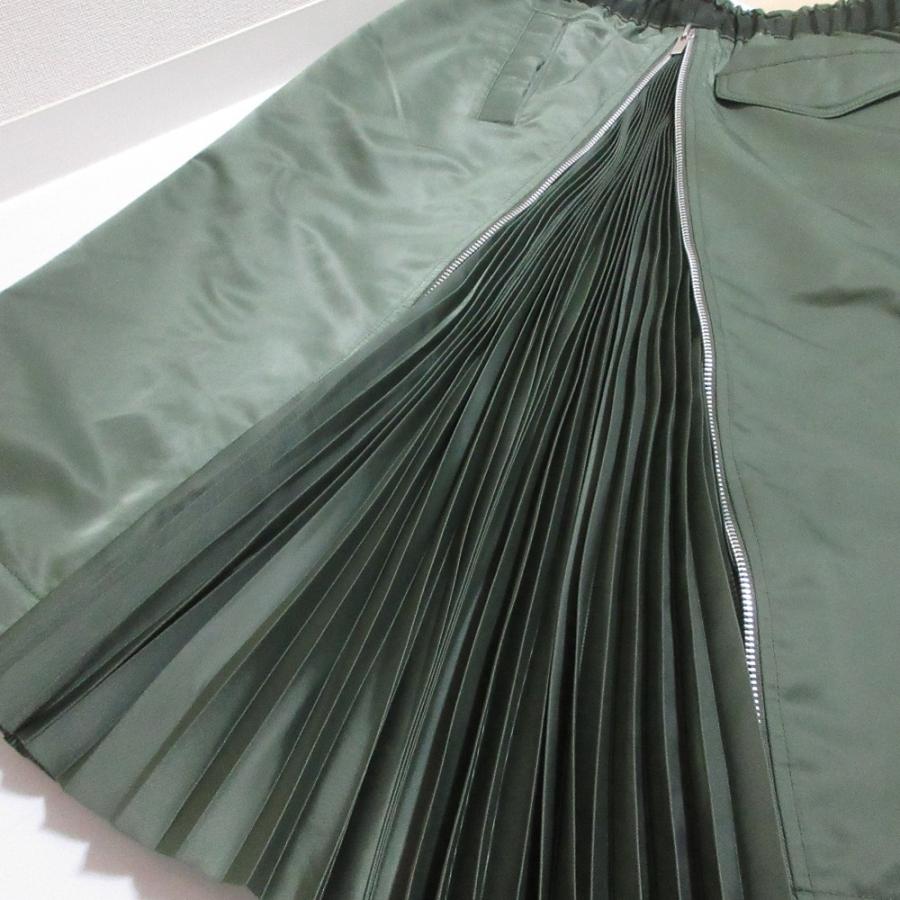 sacai MA-1 スカート　SCW-003 Sacai】【MA-1 Skirt】【日本製】【ボトムス】サカイ『サイドプリーツ