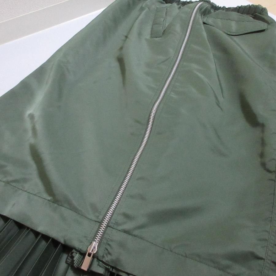 sacai（サカイ） 良品 ナイロンツイル MA-1 スカート SCW-003 サイズ4
