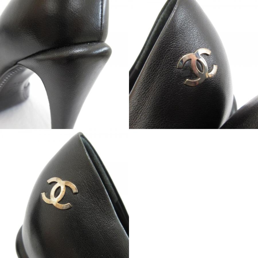 CHANEL（シャネル） 美品 レザー ココマーク アーモンドトゥ 