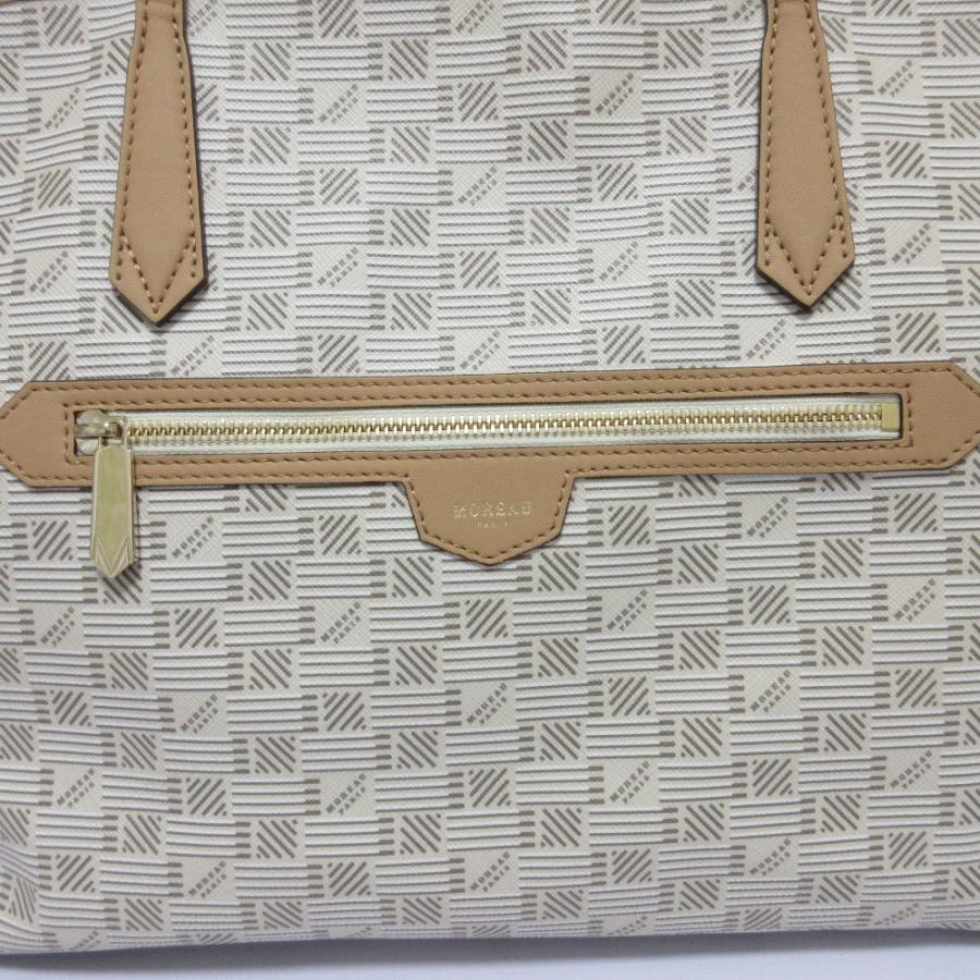 美品 MOREAU PARIS モローパリ モナコトート ウィズ ジップ ミディアム 