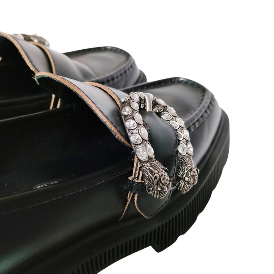 GUCCI グッチ⭐︎デュオニュソク⭐︎ビジュー厚底ローファー ⭐︎黒⭐︎38.5 GUCCI グッチ⭐︎デュオニュソク⭐︎ビジュー厚底ローファー ⭐︎黒