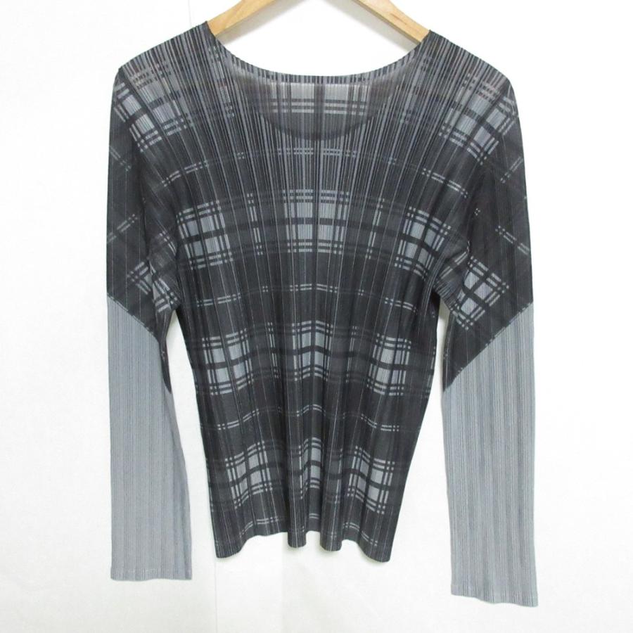 PLEATS PLEASE（プリーツ プリーズ） 美品 イッセイミヤケ チェック柄