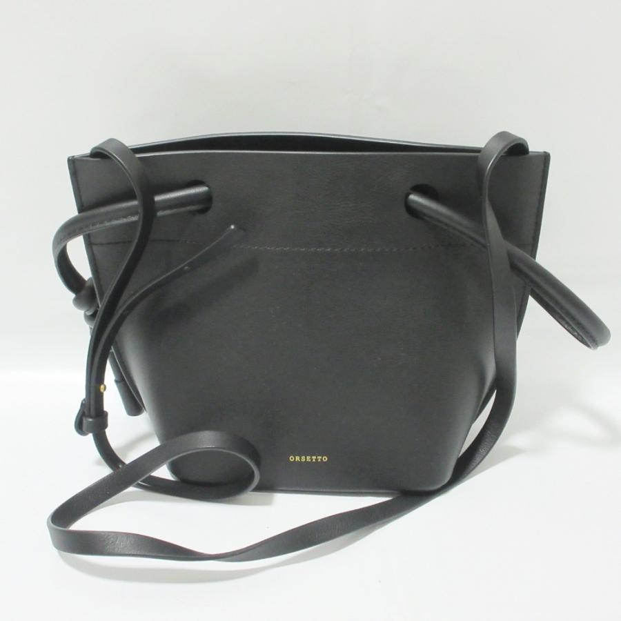 ORSETTO 美品 オルセット レザー バケツ型 2way ショルダーバッグ 