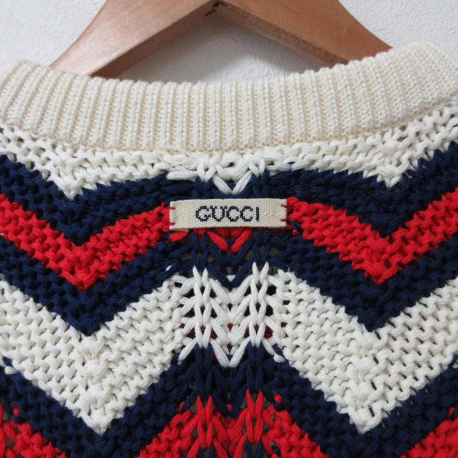 GUCCI（グッチ） 美品 23SS GUCCI ウェブライン シェブロン 長袖