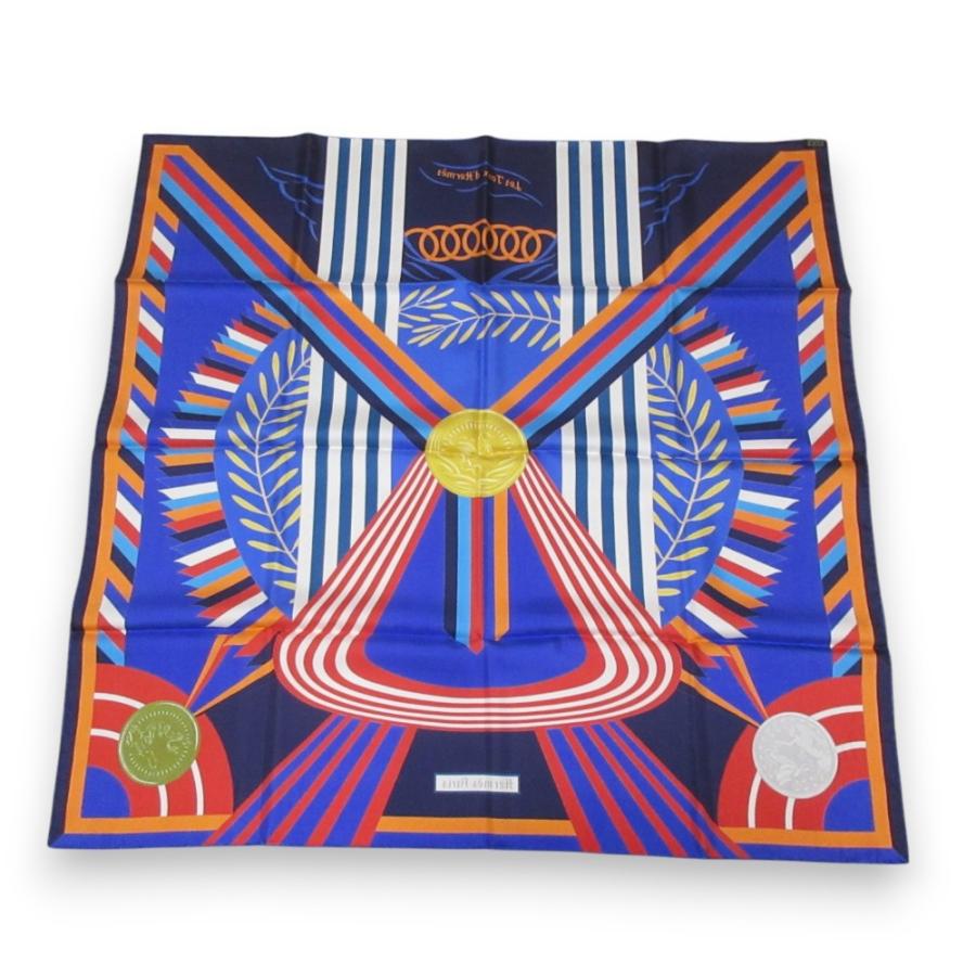 HERMES 新品同様 エルメス カレ90 LES JEUX D'HERMES エルメスの