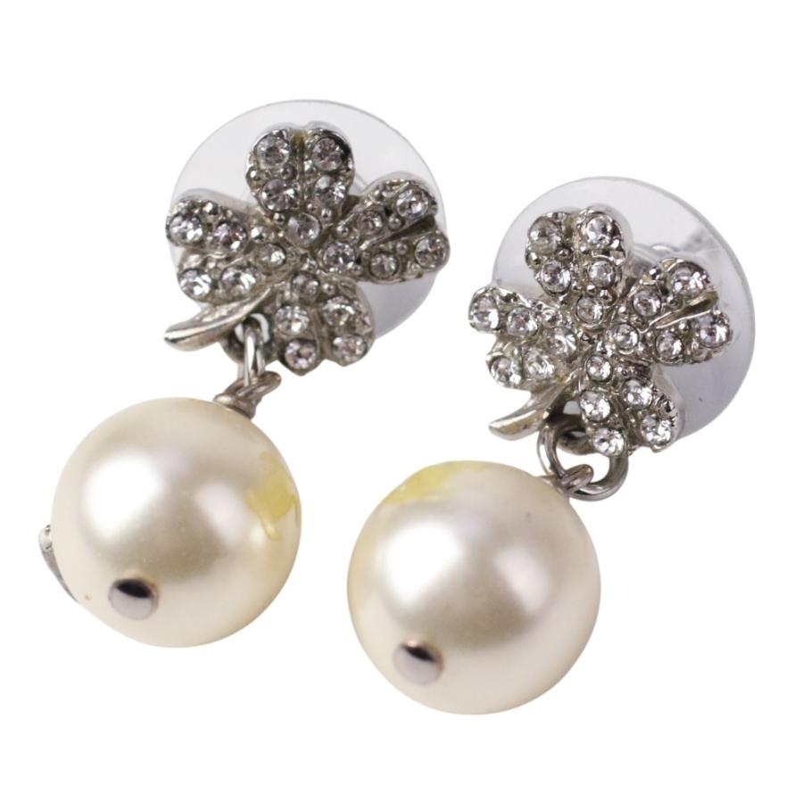 CHANEL シャネル 15P フェイクパール ラインストーンクローバー CHANEL シャネル 15P フェイクパール ラインストーンクローバー