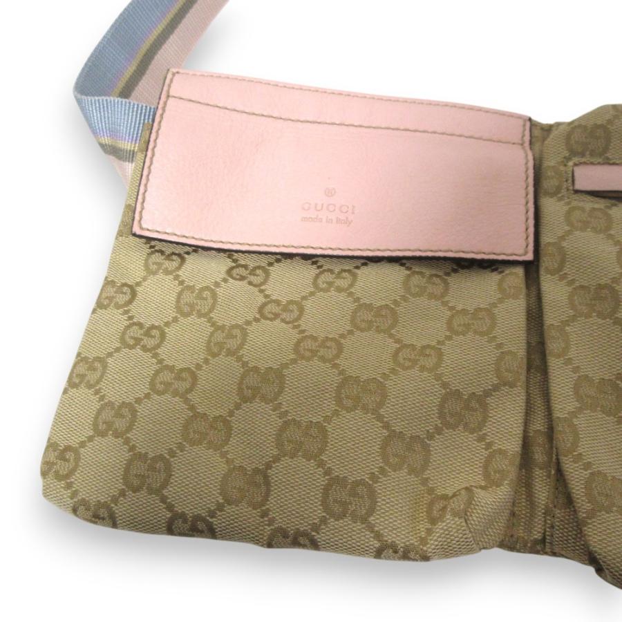 グッチ GUCCI 28566 GG ボディバッグ ウエストポーチ ピンク グッチ GUCCI 28566 GG ボディバッグ ウエストポーチ ピンク