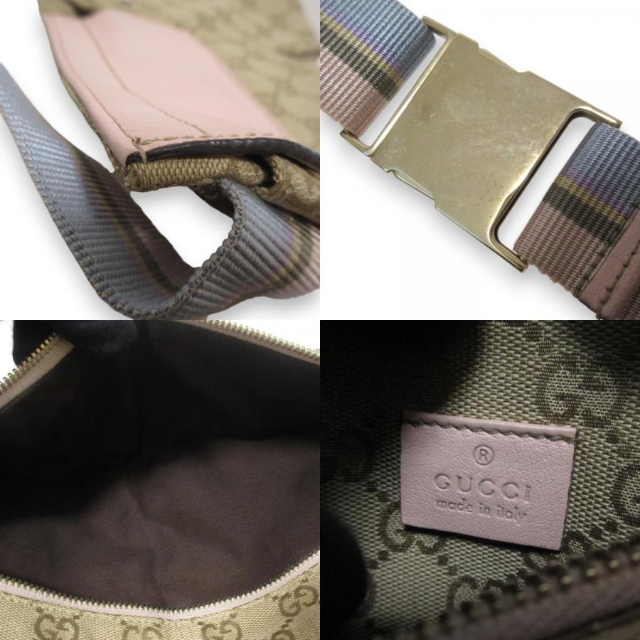 GUCCI（グッチ） 美品 GGキャンバス ボディバッグ ウエストバッグ