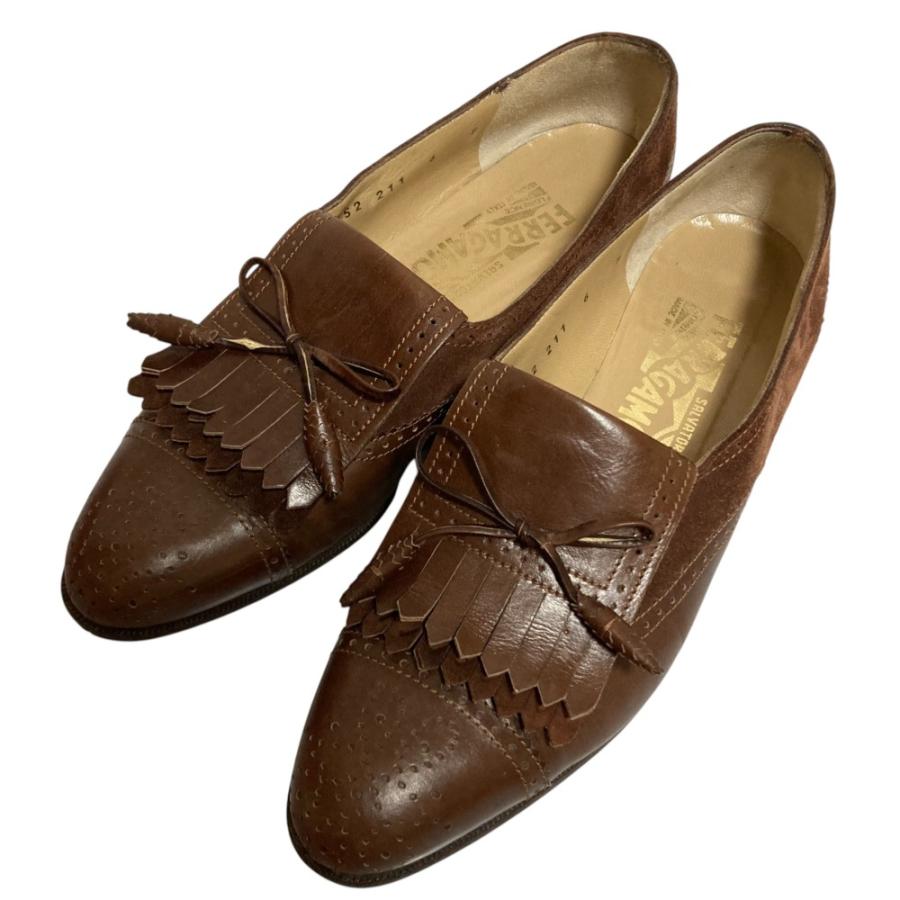 美品 Salvatore Ferragamo サルヴァトーレフェラガモ レザー 