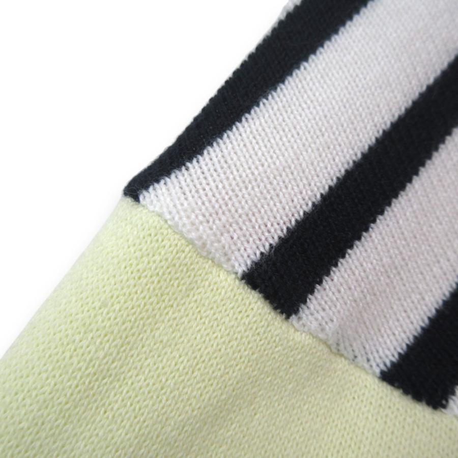 nagonstans 美品 23SS nagonstans ナゴンスタンス mix border pullover