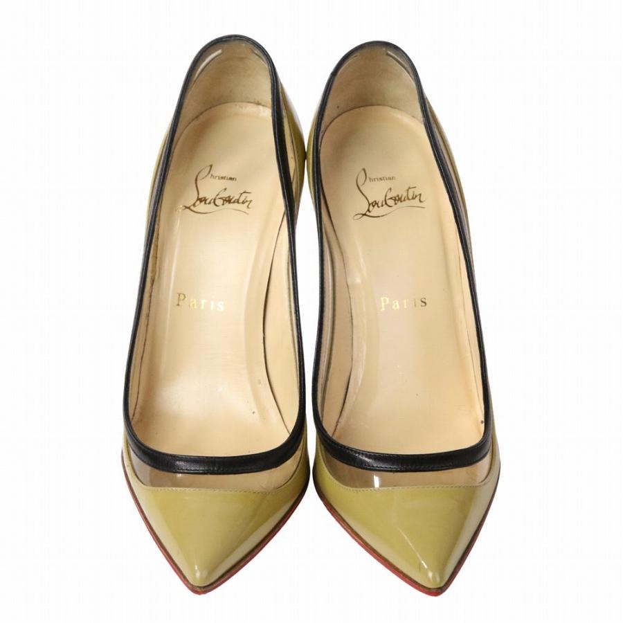 Christian Louboutin 良品 クリスチャンルブタン PUALANI 100 PATENT  