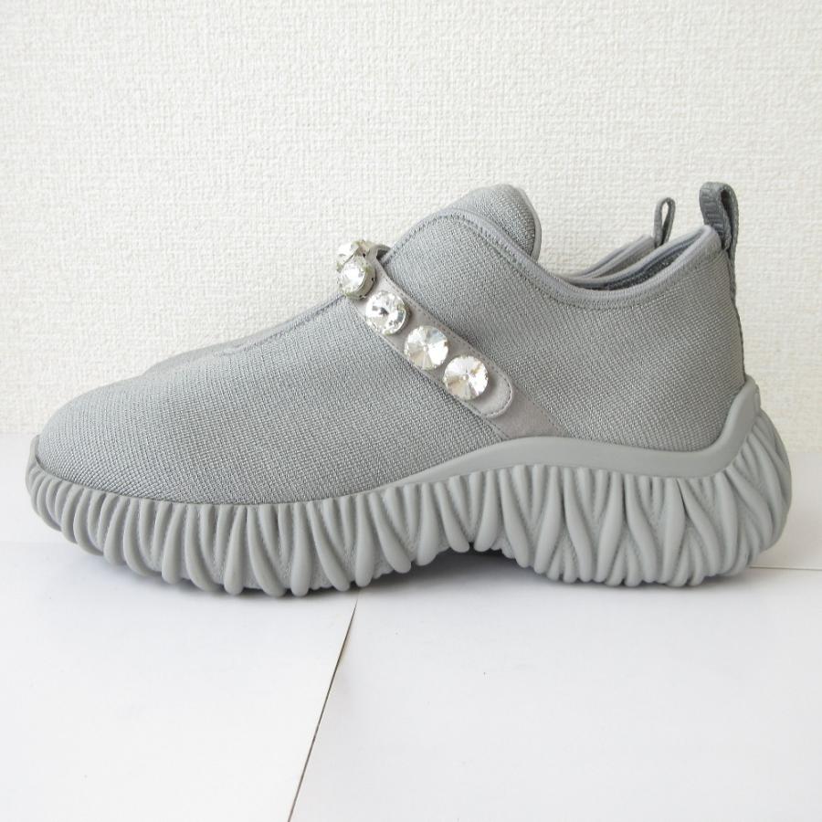 miu miu（ミュウミュウ） 美品 ビジュー クリスタル装飾 ローカット 