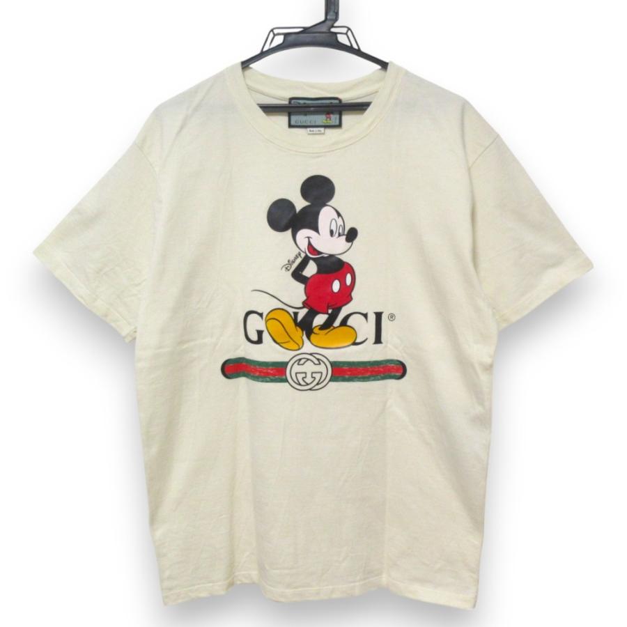 GUCCI 良品 グッチ ディズニーコラボ ミッキー ロゴプリント GUCCI 良品 グッチ ディズニーコラボ ミッキー ロゴプリント