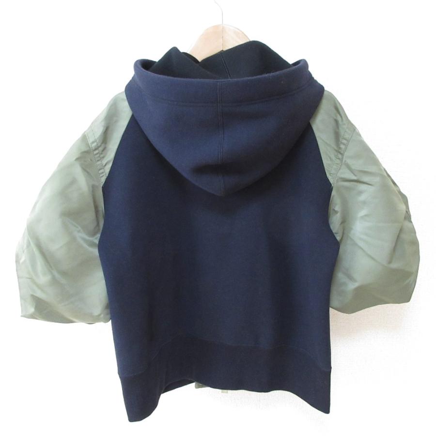 sacai 美品 22SS サカイ Sponge Sweat Blouson ドッキング