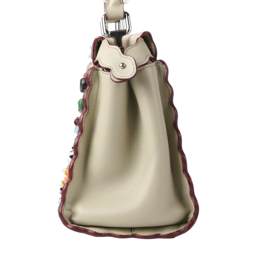 FENDI 美品 フェンディ ピーカブー MINI フラワー スタッズ 2way