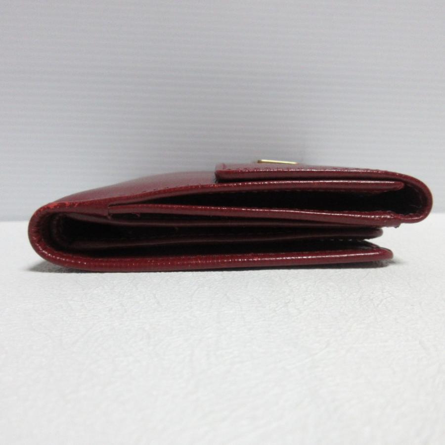 CELINE（セリーヌ） 良品 馬車金具 レザー 二つ折り 財布 コンパクト