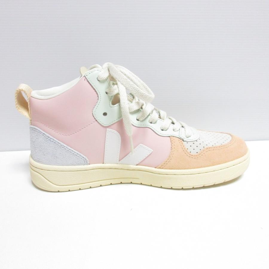 VEJA（ヴェジャ） 未使用 V-15 ハイカット スニーカー 24.0cm ピンク 