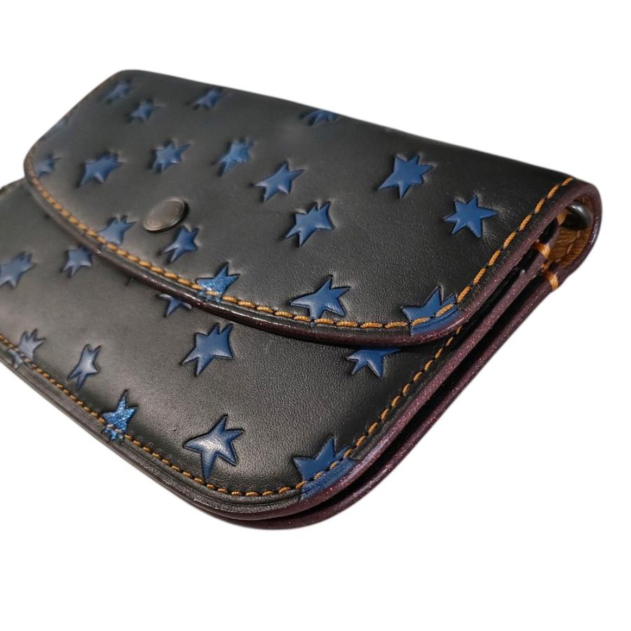 COACH（コーチ） 美品 レザー スター 星柄 リストレット 長財布 ロング 