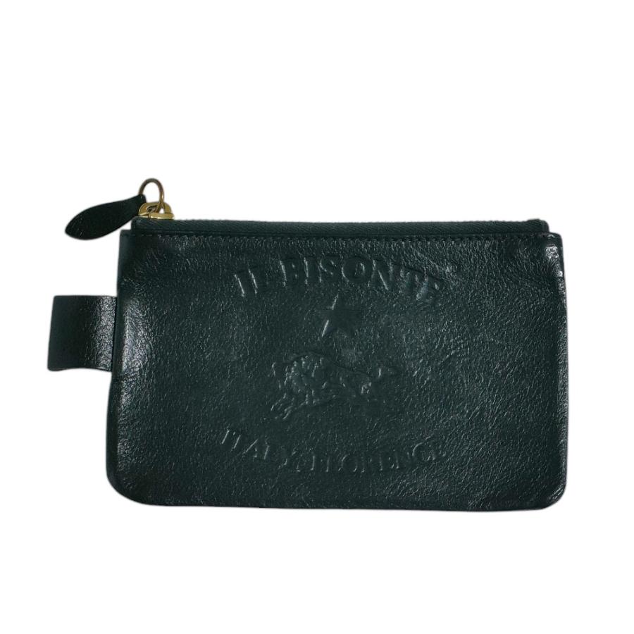 現行タグ】イルビゾンテ ショルダーバッグ サコッシュ ロゴ シボ