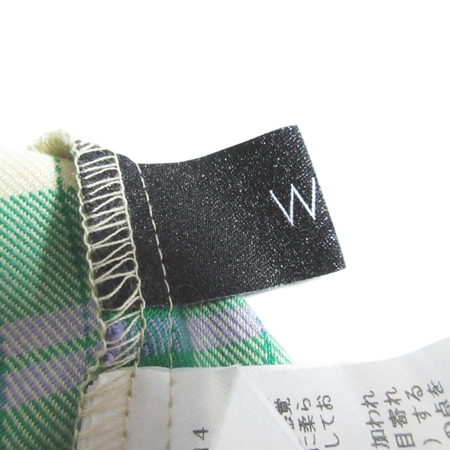 WCJ 美品 ダブルシージェイ 若槻千夏 セーラー衿脱着ブラウス チェック