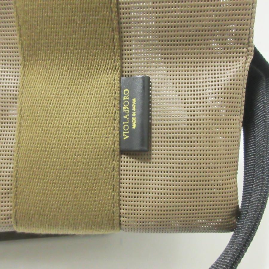 美品 VIOLAd'ORO ヴィオラドーロ GINO ジーノ 2WAY メッシュ トート