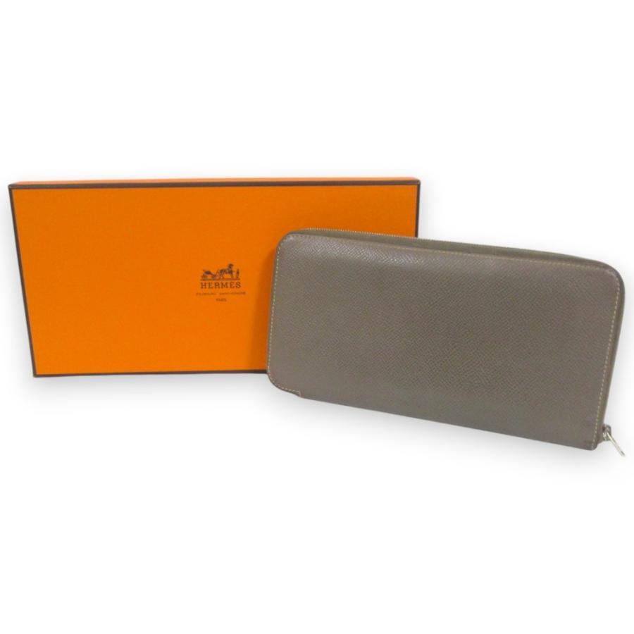HERMES 良品 エルメス ヴォーエプソン シルクイン アザップロング  