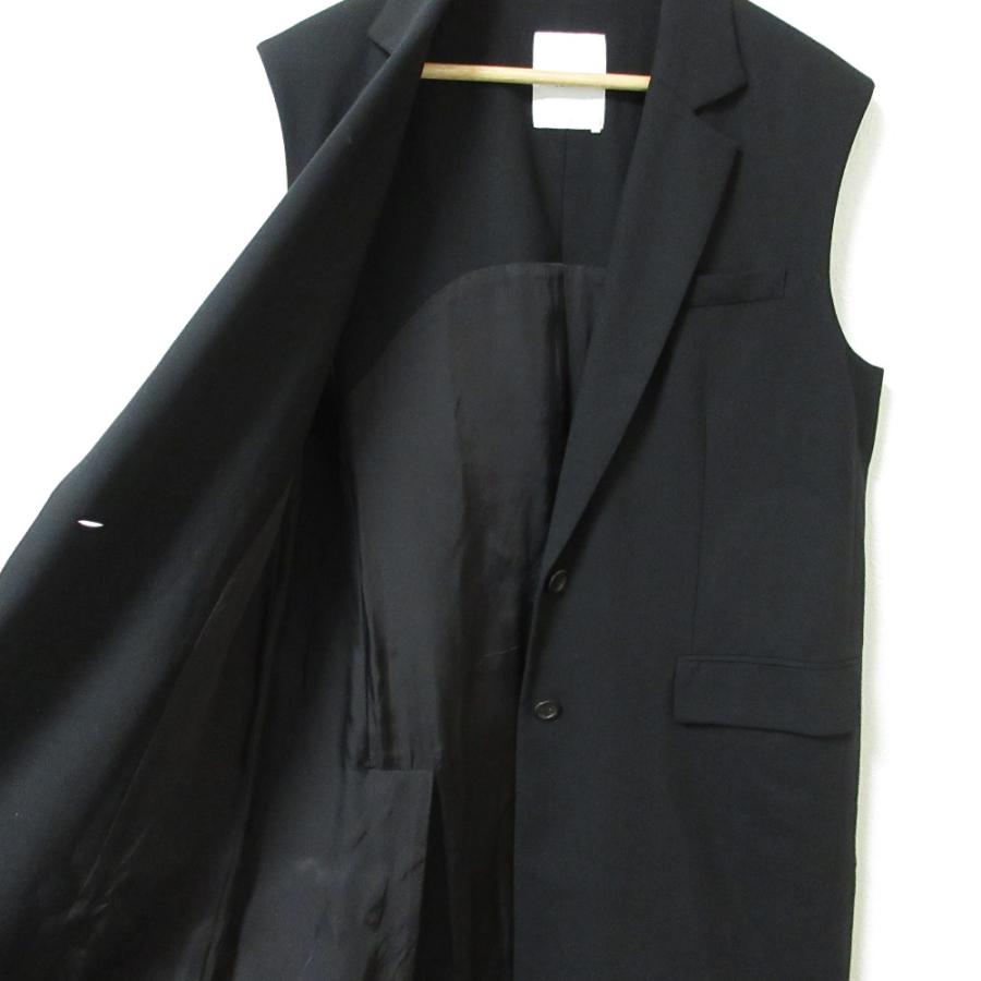 ebure 美品 20AW ebure エブール ウール テーラード ロングジレ ベスト