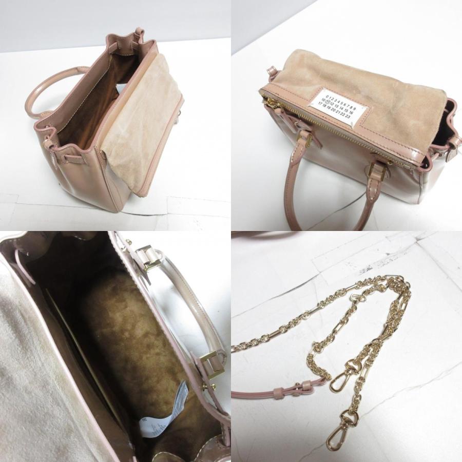 良品 20SS Maison Margiela メゾンマルジェラ11 5AC 2WAY ハンドバッグ ショルダーバッグ S56WD0072 ピンクベージュ レディース 古着 中古 USED Maison Margiela（メゾンマルジェラ） 良品 20SS Maison Margiela