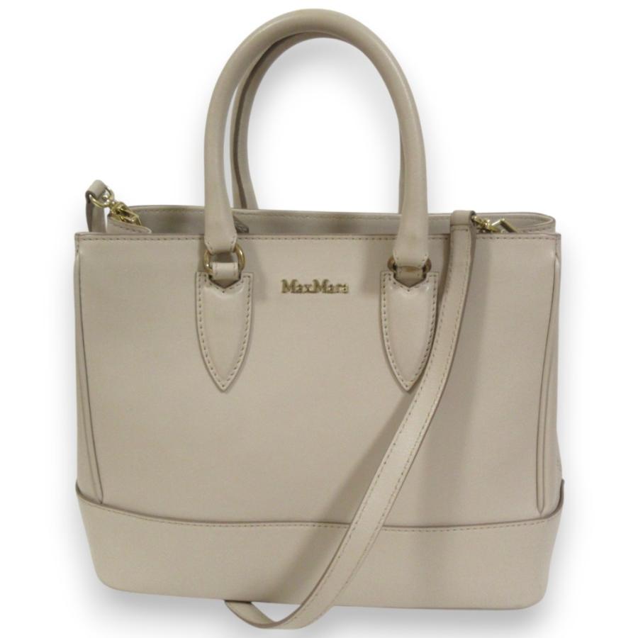 Max Mara（マックスマーラ） 良品 レザー 2Way ハンドバッグ 