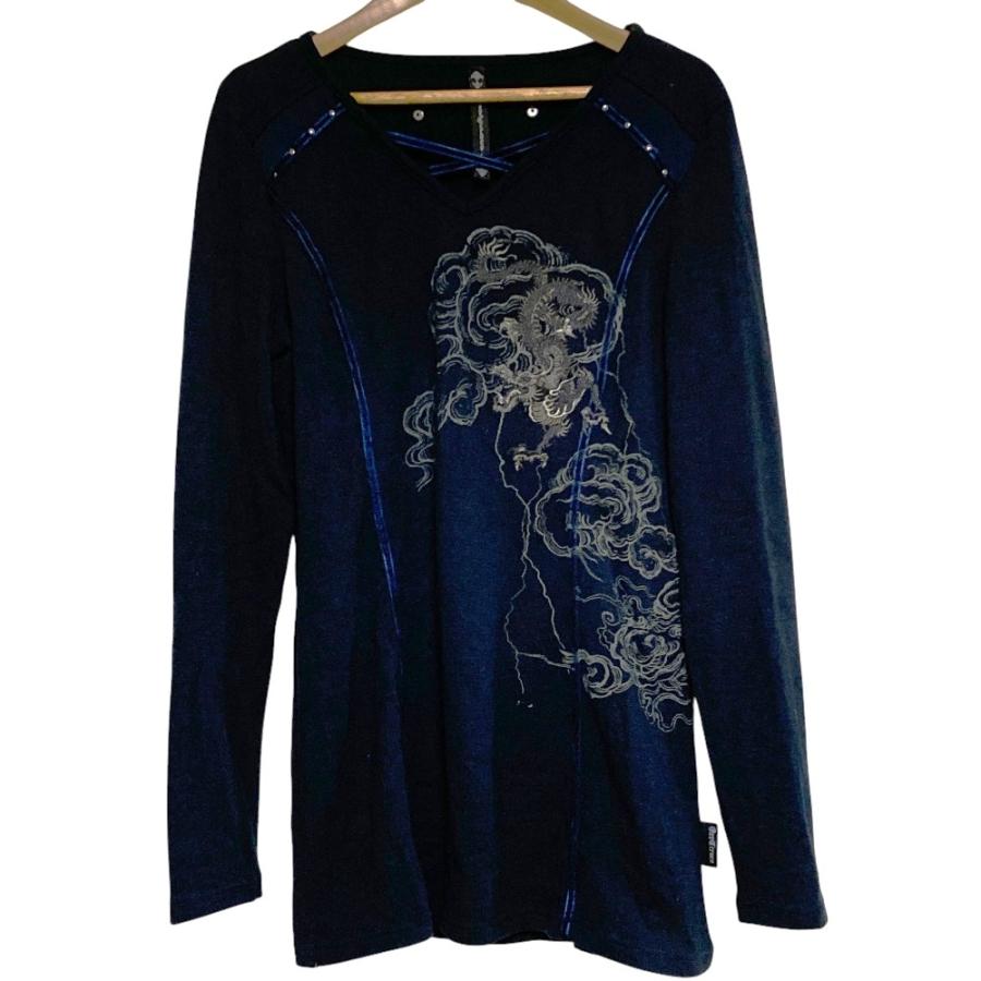 OZZ CROCE オッズクローチェ 総柄シースルー長袖シャツ OZZ CROCE