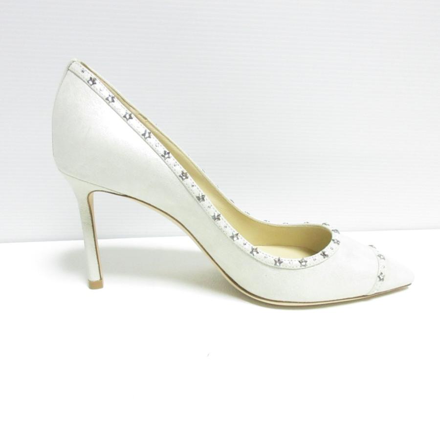 JIMMY CHOO ROMY 85 サイズ35 Jimmy Choo 'Romy' 85 Glitter Navy Silver Heels Stiletto Size