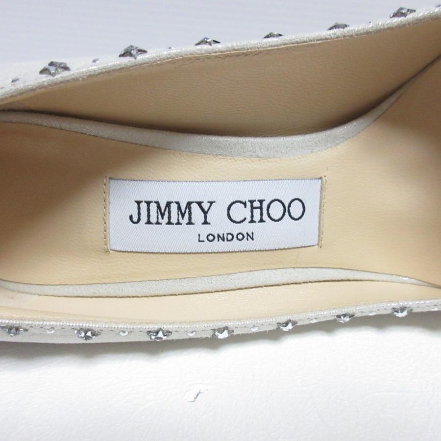JIMMY CHOO 美品 ジミーチュウ ROMY85 スタースタッズ ポイン