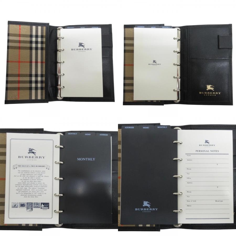 BURBERRY（バーバリー） 美品 ノバチェック柄 ミニシステム手帳 カード