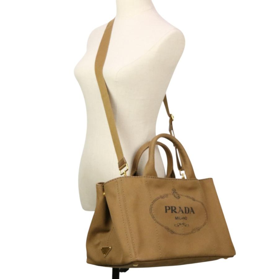PRADA（プラダ） 美品 カナパ キャンバス 2WAYトートバッグ ショルダー 