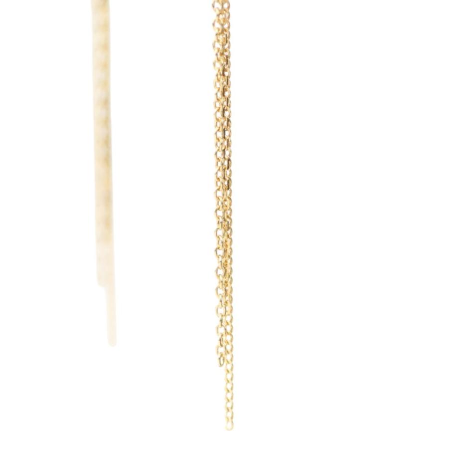 MARIHA 美品 マリハ 雨音 5cm チェーン ピアス 3連 K18YG