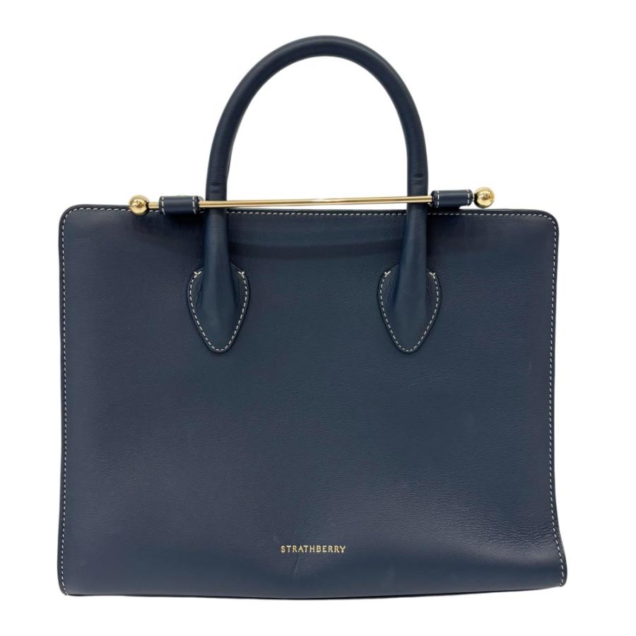 美品 Strathberry ストラスベリー Midi Tote 2wayハンドバッグ