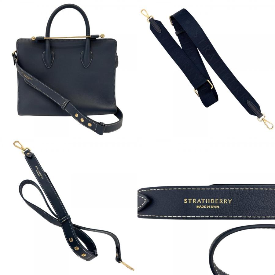 美品 Strathberry ストラスベリー Midi Tote 2wayハンドバッグ