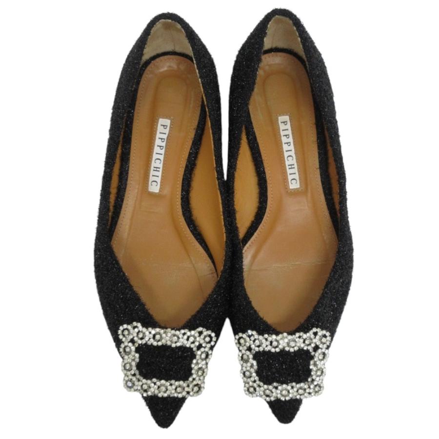 ESTNATION別注PIPPICHIC ビジューバックルパンプス PIPPICHIC 美品 ピッピシック ESTNATION EXCLUSIVE ビジュー