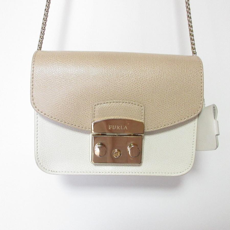 FURLA（フルラ） 美品 メトロポリス スタッズ チェーン ショルダー