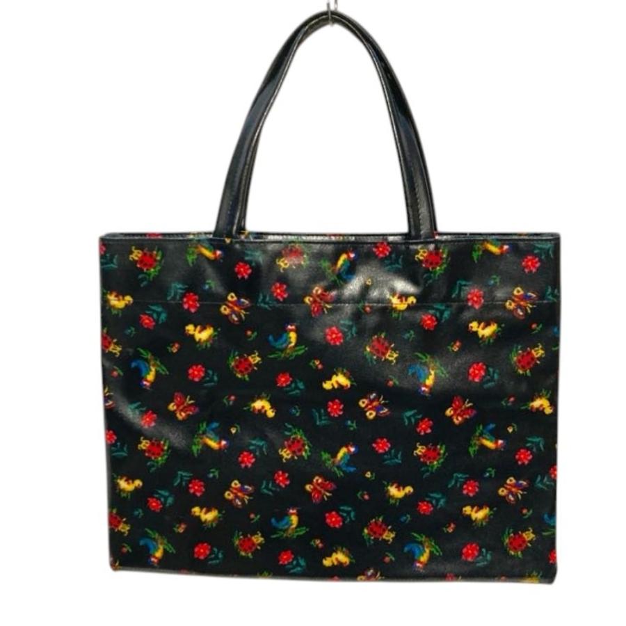 FEILER フェイラー　ファィユトートバッグ　ハイジ柄　美品 feiler（フェイラー） 美品 ハイジ柄トートバッグ ブラック レディース