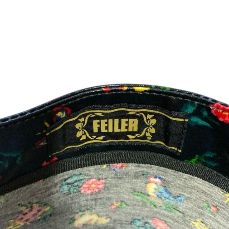 feiler（フェイラー） 美品 ハイジ柄トートバッグ ブラック レディース